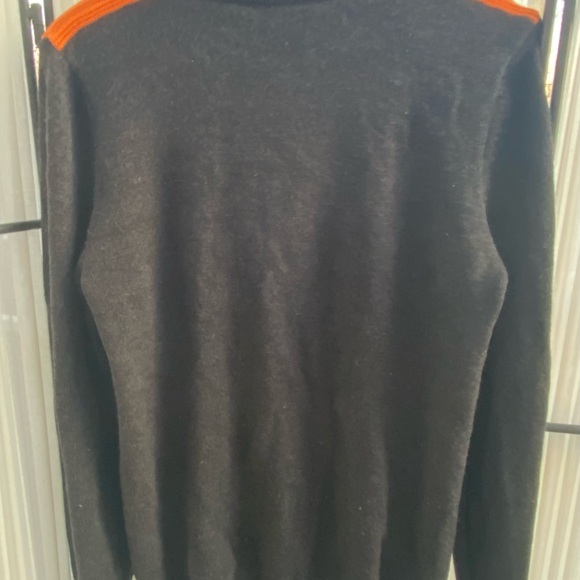 EUC Dale of Norway - LAHTI Mens wool zip-up sweater, dark grey & orange, size M - Picture 3 of 11